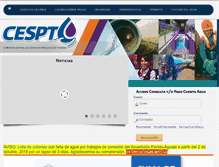 Tablet Screenshot of cespt.gob.mx